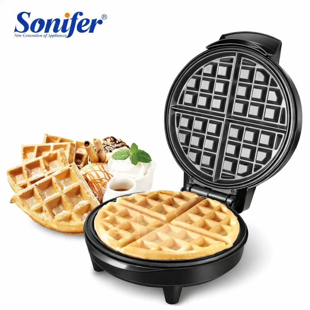 Sonifer SF-6084 Electric Waffle Maker – Non-Stick 4 Slice Breakfast Maker (20cm Compact Design)