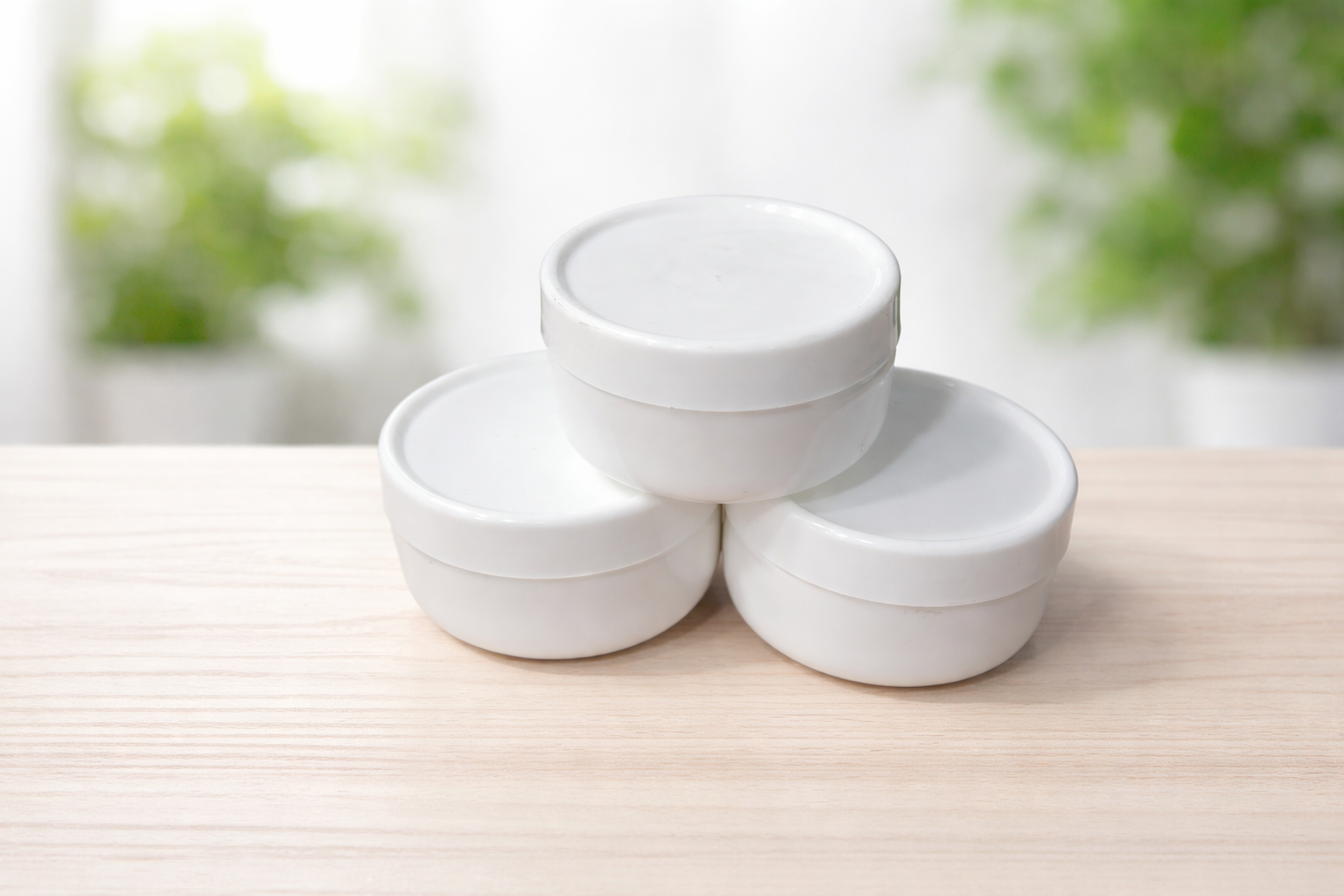 50 Gm Milky White Cream Container Box – Premium Cosmetic Storage Jar 12 Pieces pack